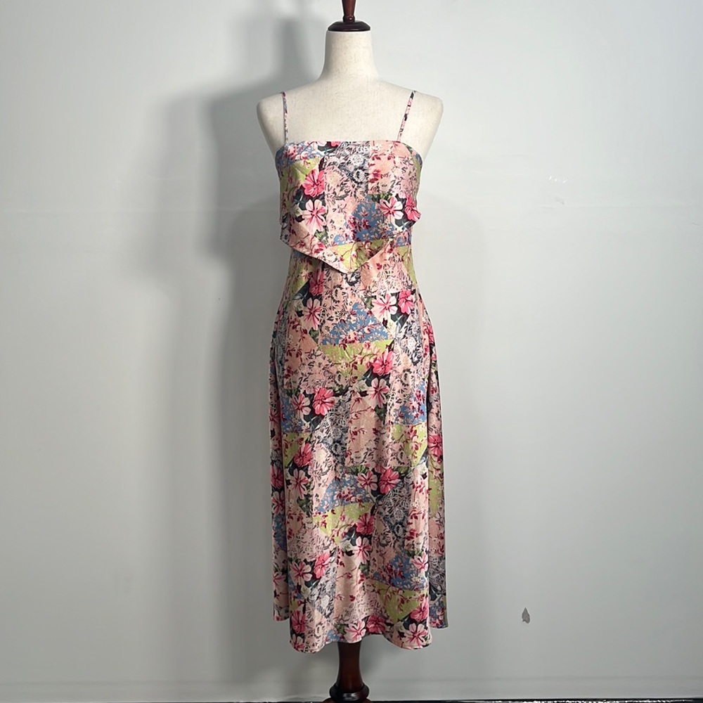 Forever 21 Slip Dress MIDI Size M Adjustable Spaghetti Strap